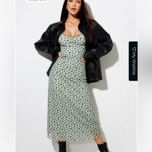 Motel Sage Flower Cotina Dress